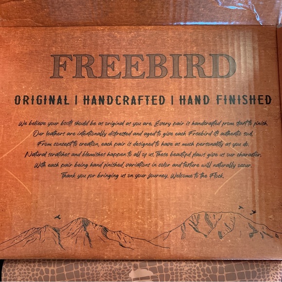 NWB Freebird Saphire Boots 8, Black - Picture 12 of 13